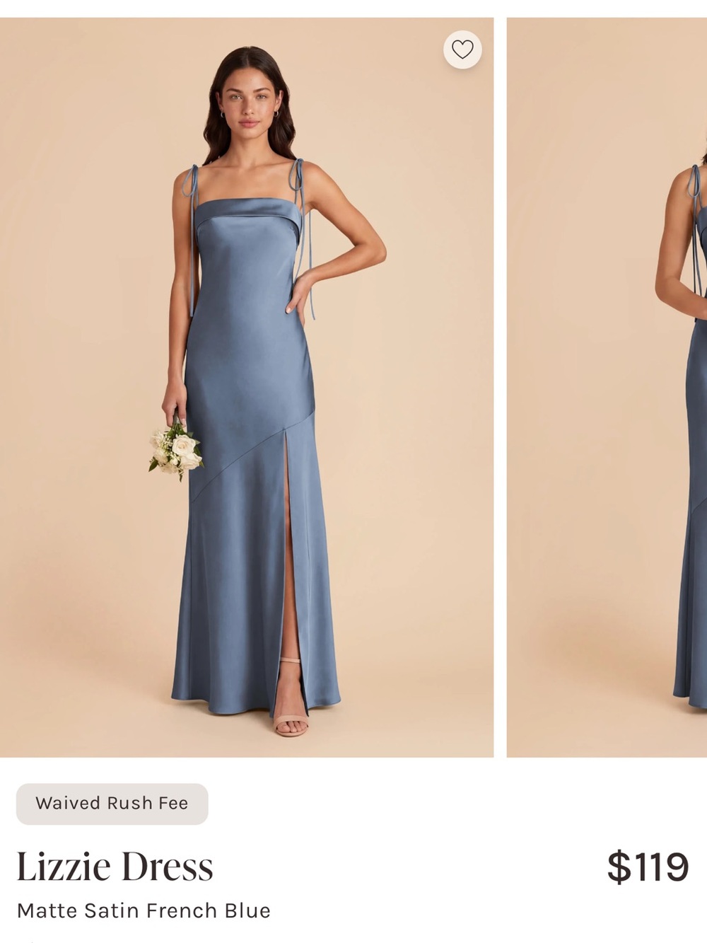 BIRDY GREY BRIDESMAID DRESS FRENCH BLUE